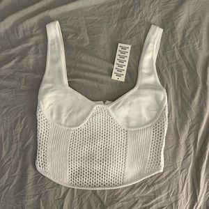 Knit corset tank UO